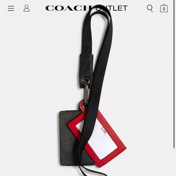 Coach X Michael B. Jordan Multi Card Case Id Lanyard In Signature Canvas - Picture 2 of 4